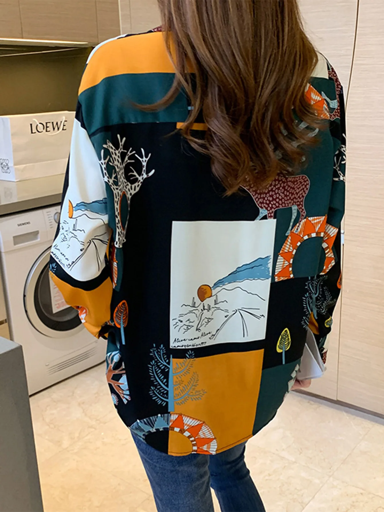 เสื้อเชิ้ตติดกระดุมแฟชั่นอเนกประสงค์สำหรับวันหยุดพักผ่อนฤดูใบไม้ร่วง/ฤดูหนาว ปี 2025 เสื้อผ้าผู้หญิง