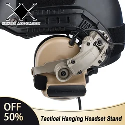 Tactical Hanging Headset Stand Accessory Fast Rotation Wendyt Helmet Rail Shooting Hunting For Comtac II Sordin headphone Adapte