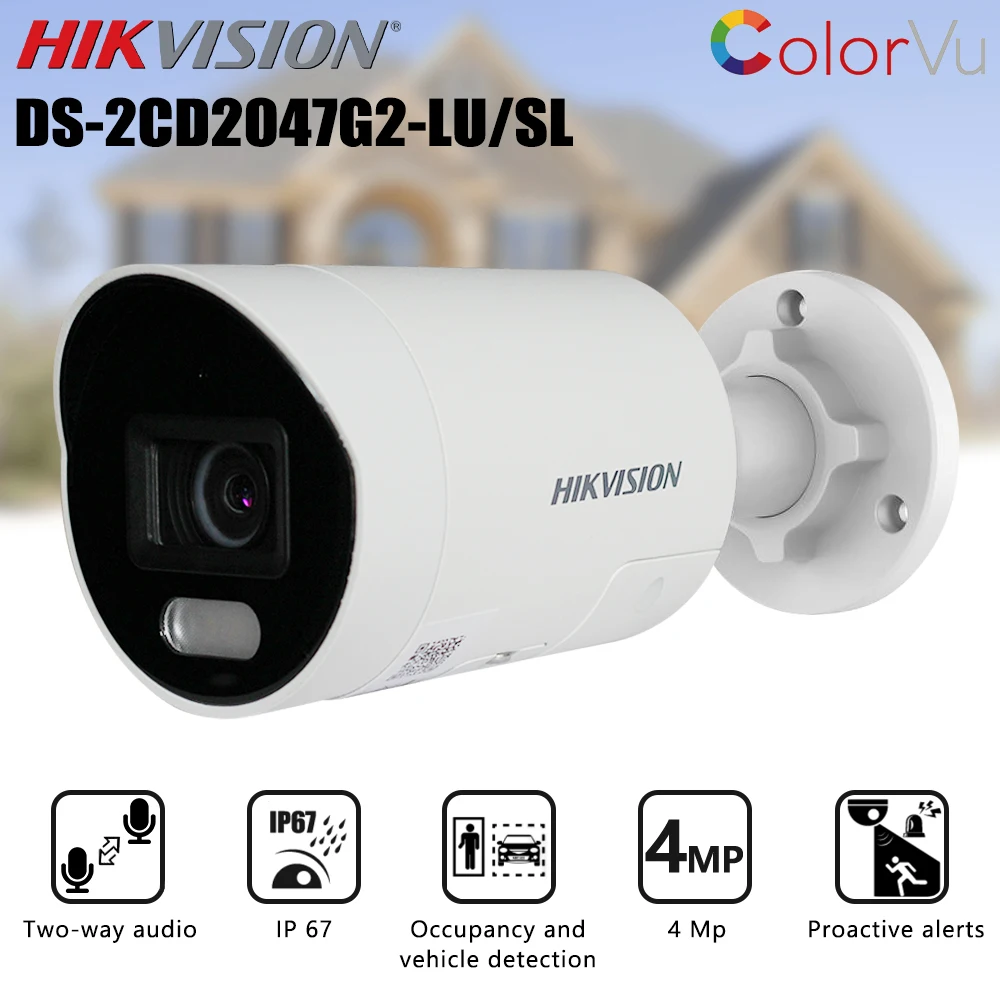 

HIKVISION DS-2CD2047G2-LU/SL Smart IP cameras 4MP | IP67 | 24/7 colorful imaging |Two-way audio|Occupancy and vehicle detection