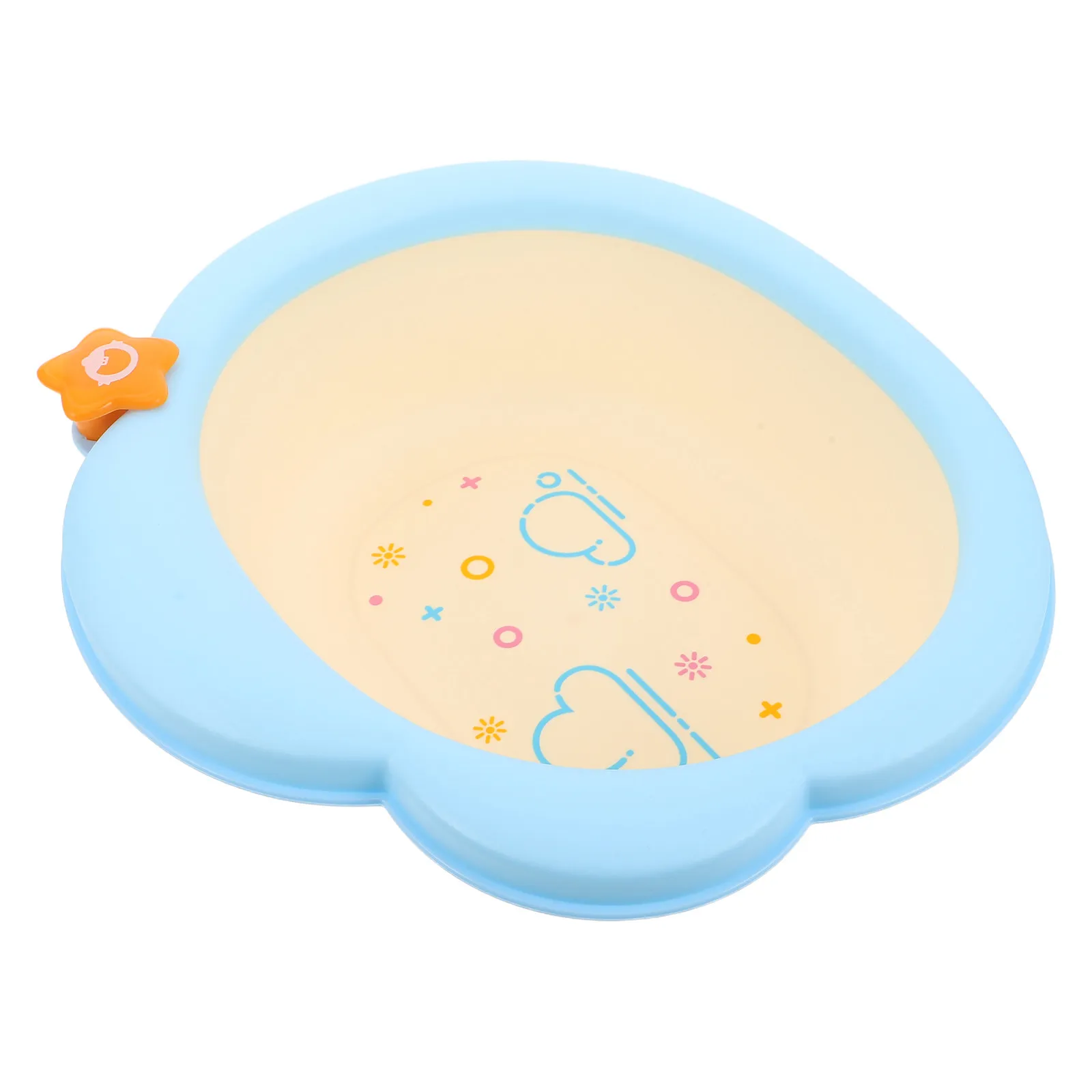 Baby Wash Basin 4200Ml Thickened Infant Basin Lightweight Portable Nonslip Base Compact Multi-Purpose Newborn Travel Essential
