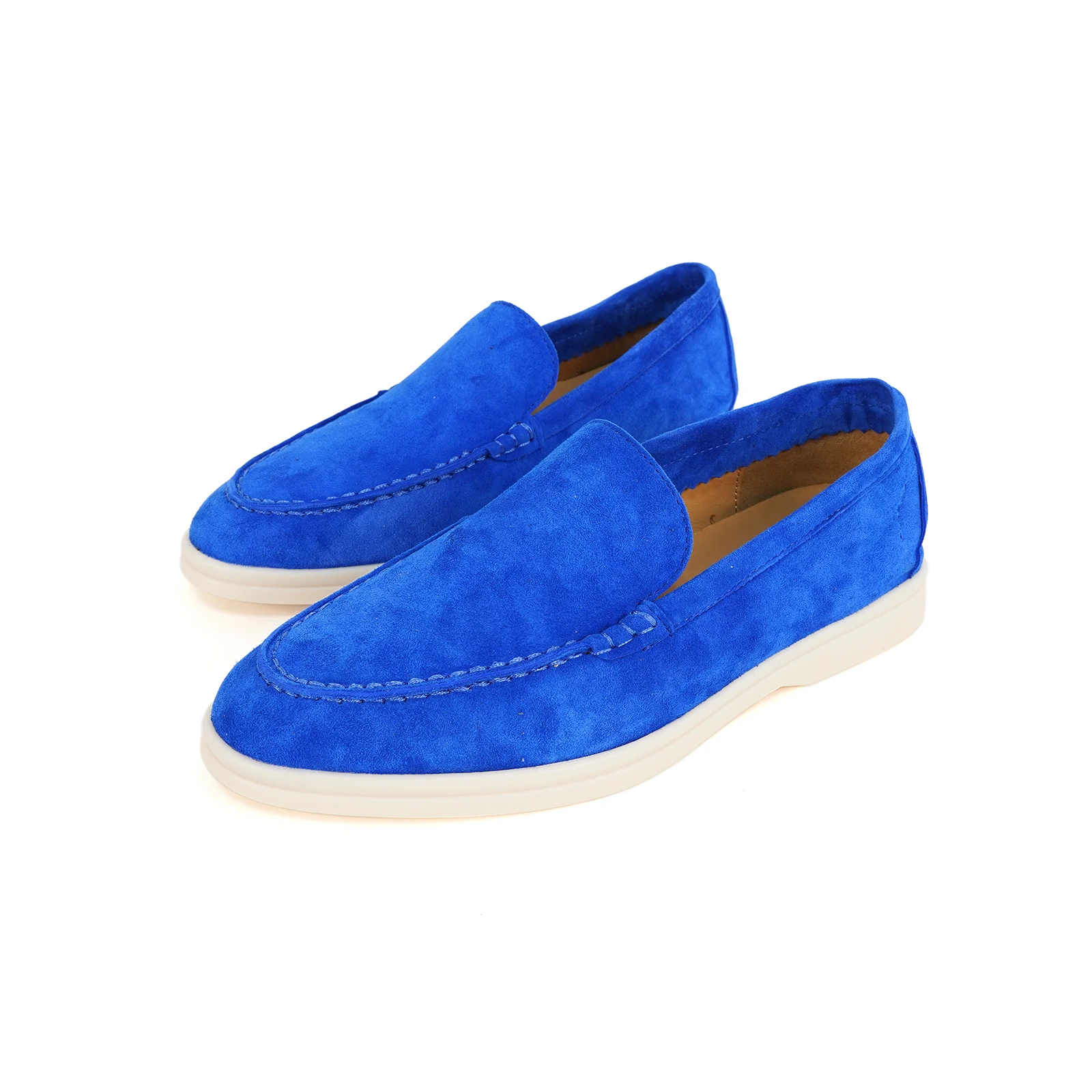 Modieuze Damesschoenen Van Echt Leer, Lente En Herfst, Hoogwaardige Gloednieuwe Loafers Voor Dames, Multi-Color Casual Schoenen