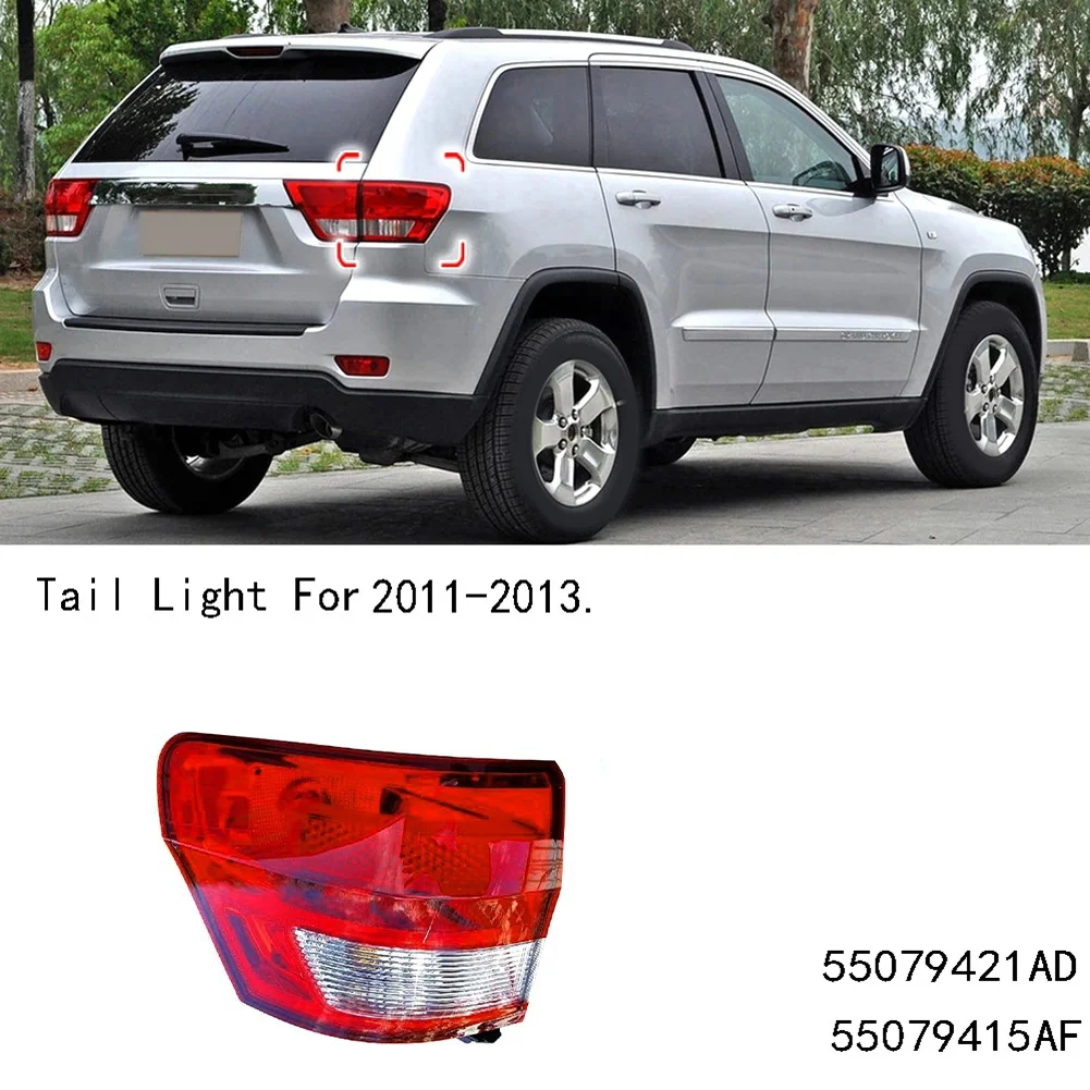 

X-T Tail Light Assembly Rear Brake Taillight Fog Lamp for Jeep Grand Cherokee 2011-2013 55079414AF 55079420AD Left