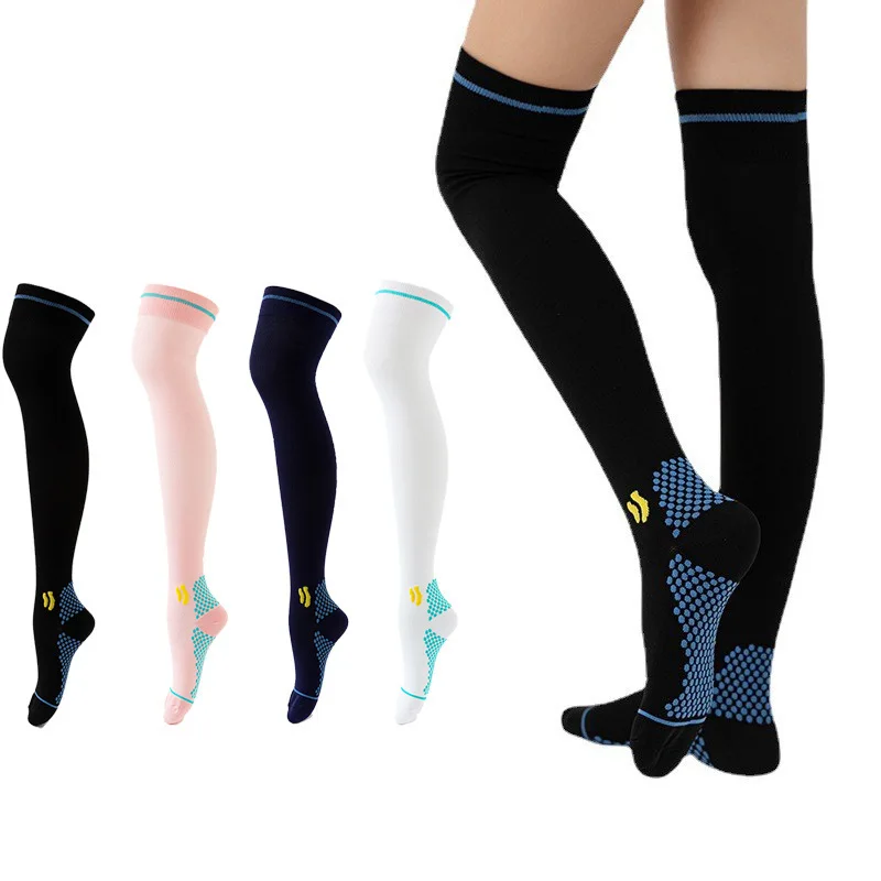 New Lengthened Lnee Length Compression Stockings Leggings for Men and Women Compression Stockings