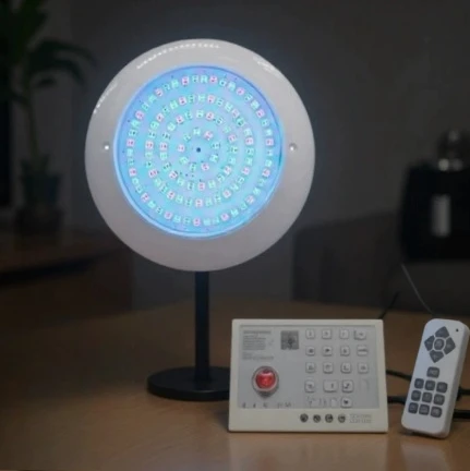 

App & External Synchronized Control Pool Light RGB+V 4-Wire 55W DC12V IP68 Waterproof LED Swimming Light