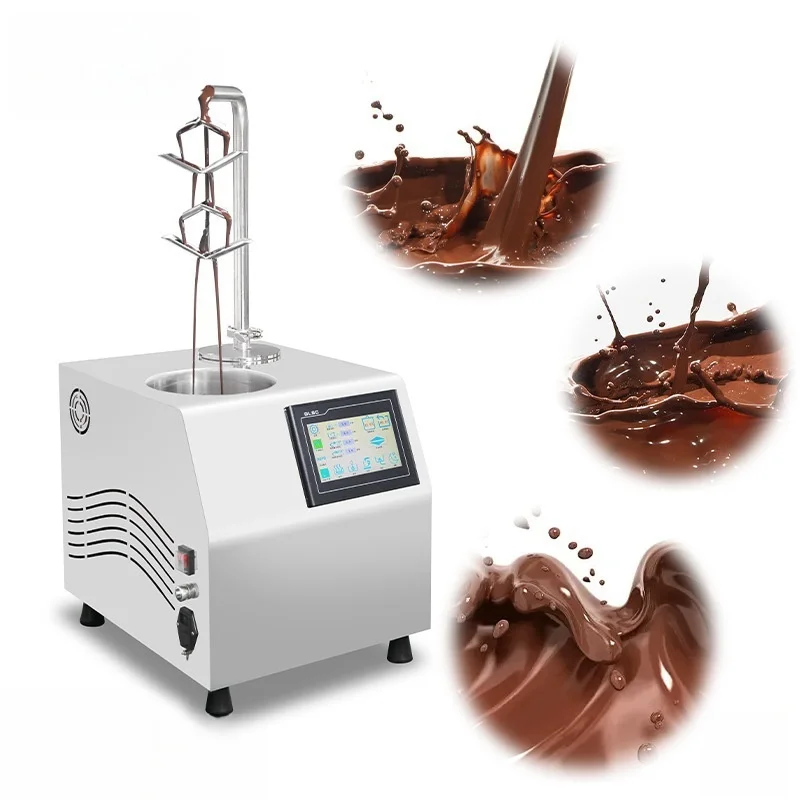 Portable Automatic Hot Chocolate Dispenser New Condition Small Chocolate Machinery Melting Pot Tempering Machine Food Processing