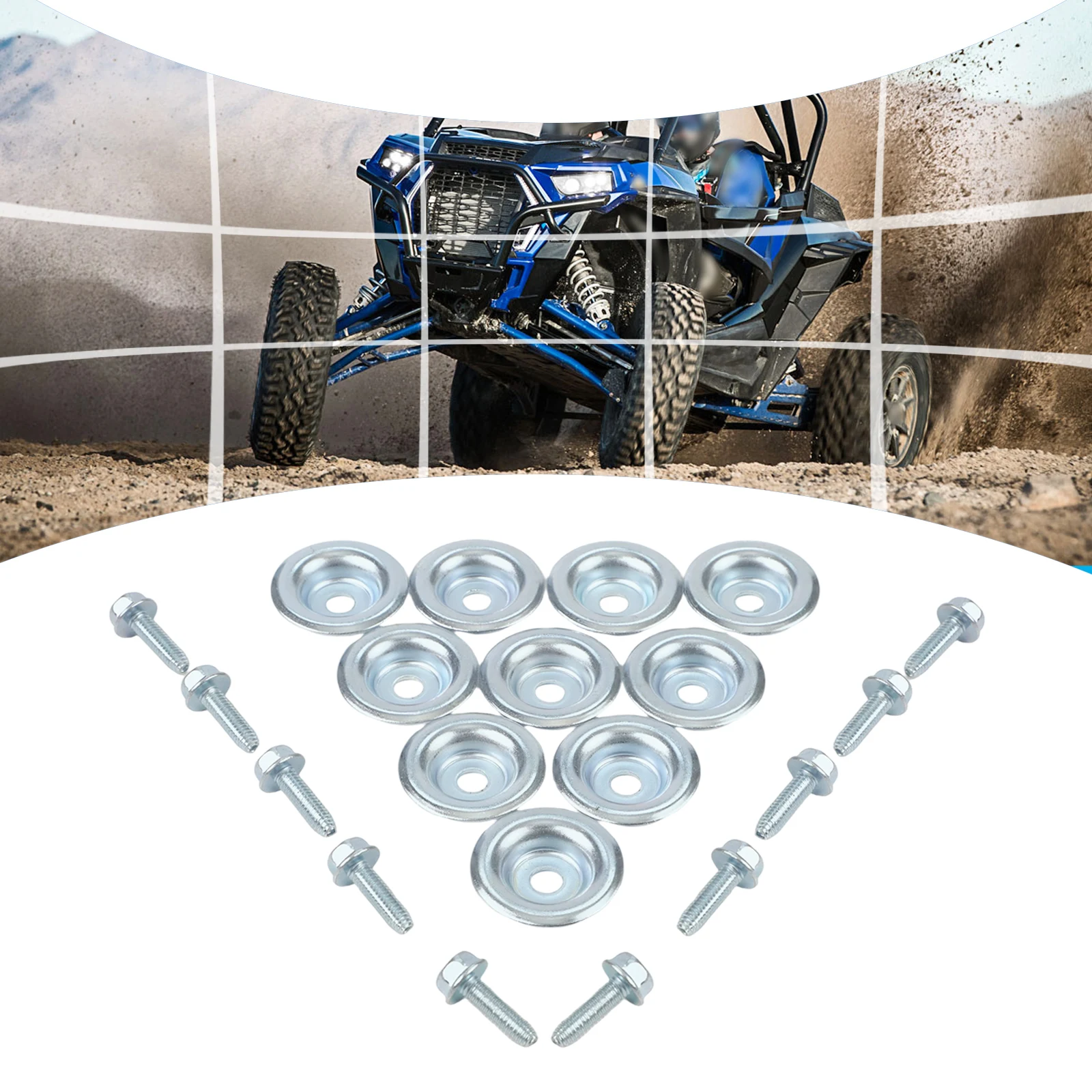 Vehicle Safety Mat -Slip Gasket Bolts Off-Road Adventure for custom Fit For Vehicle For General Slip Mat For Utv