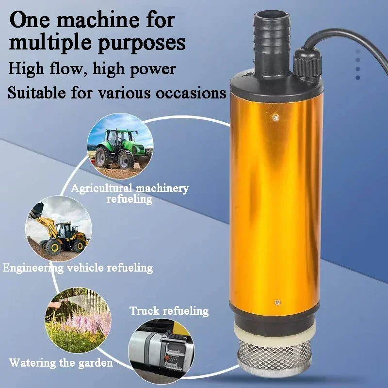 Portable Suction Water Pump Oil Well Machine Drainage Pump For Makita For Dewalt For Milwaukee For Bosch 18V Lithium Ion Battery