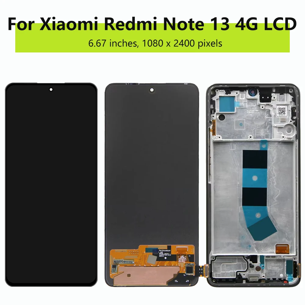 AMOLED Note 13 4G 23129RAA4G 23124RA7EO LCD Display Screen For Xiaomi Redmi Note13 4G LCD Display with Touch Screen Digitizer