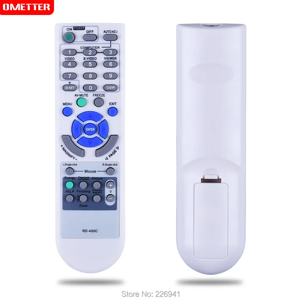 

ACCOONA New Remote Controller Replacement for NEC Projector Rd-450c Rd-448e Np-v260+ V230+ Me360