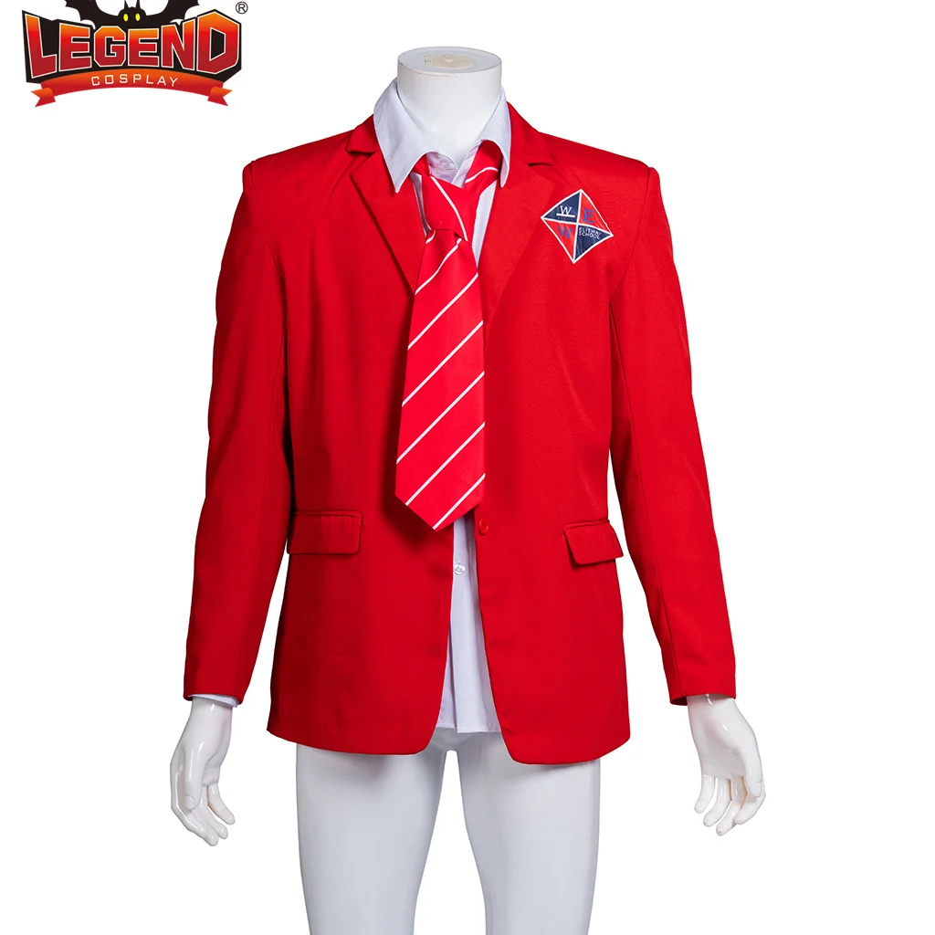 Rebelde Cosplay Costume School Uniform Outfit RBD Rebelde Costume Shirt Jacket Skirt Tie Red Blazer Suit for Women Men