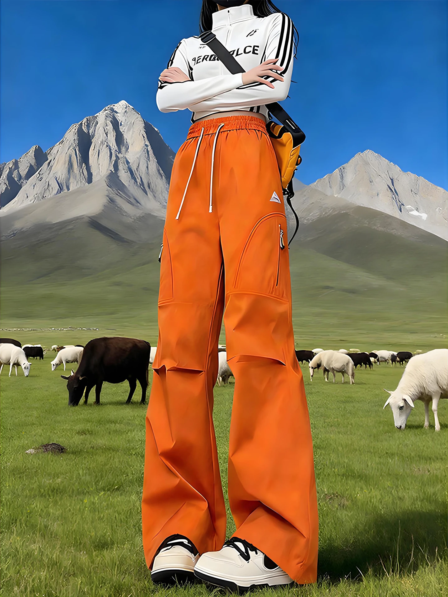 Outdoor Tee-in-One Soft ell Men's Autumn Winter Loose Straight Leg Fce Lined Casual Sports Hiking Pants