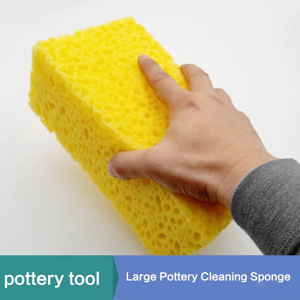 Pottery Tool Cleaning Sponge Porous Honeycomb Bubble Sponge Clay Hydration Cleaning Tool Tear Resistant 22cm Extra Large