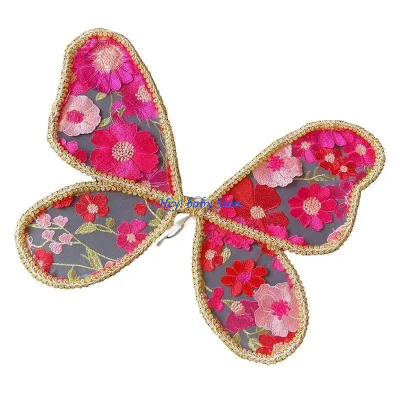 

Q1FE Fantasy Flower and Angelic Wing Play Up Polyester Lovely Wing Comesting для 3-10 лет на дни рождения и Хэллоуин