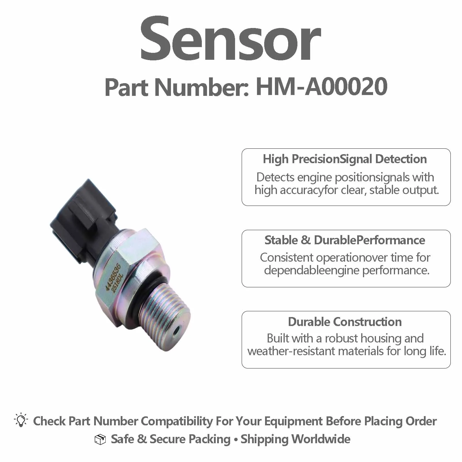 Pressure Sensor HM-A00020 14719 42CP2-4 For Hitachi EX200-5