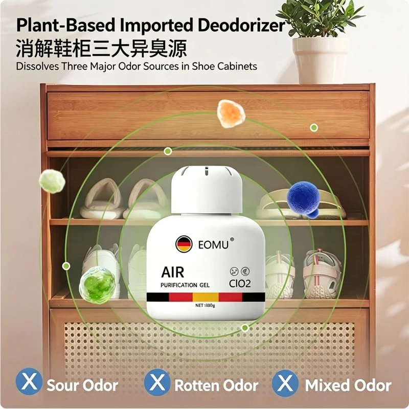 Shoe & Sock Deodorizer Spray | Instant Odor Eliminator & Antibacterial | Quick-Dry Freshener for Sneakers, Boots & Shoe Cabinet