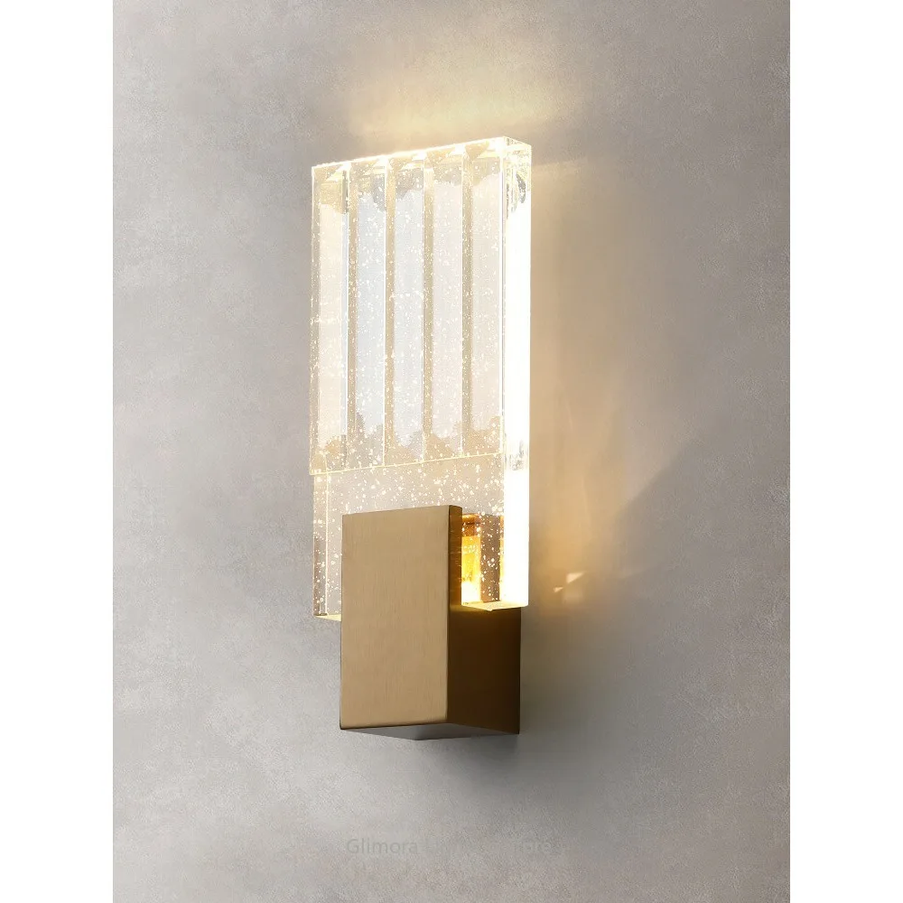 Luxury Crystal Wall Lamp, Modern Minimalist Creative Style, Crystal & Metal