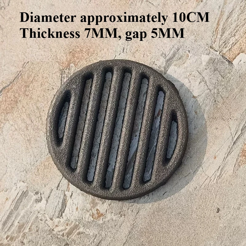 Cast Iron Round Grill Grate Furnace Bottom Grate for Iron Furnace Stove Temperature Resistant Boiler Grate Fittings