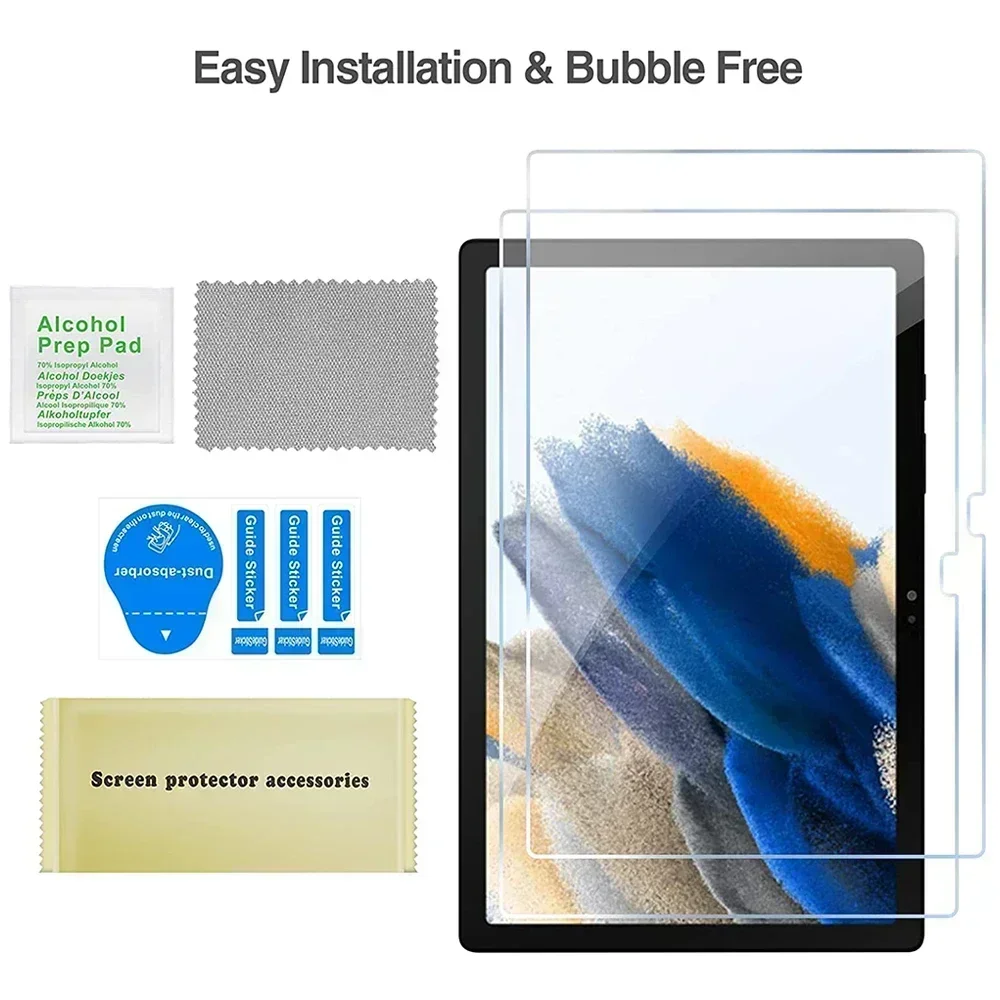 Untuk Samsung Galaxy Tab A7 Lite A7 10.4 A8 10.5 A9 Plus layar pelindung Film Anti gores 9H kekerasan Tablet kaca antigores