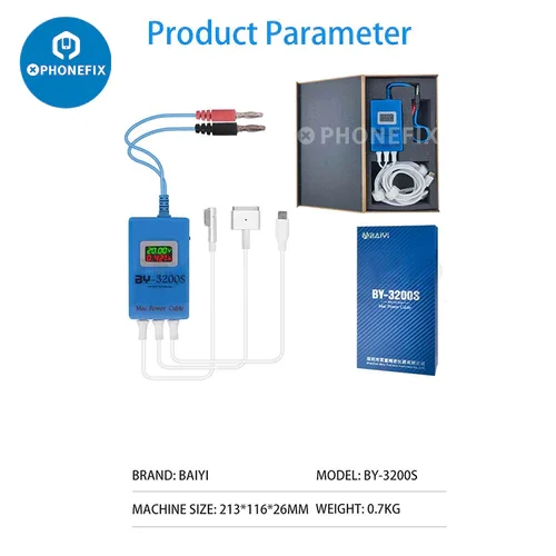 BY-3200S Cable For Macbook Charging Board Repair For Single Board Boot System Type-C/T-Style/L-Style Connector Charging Cable