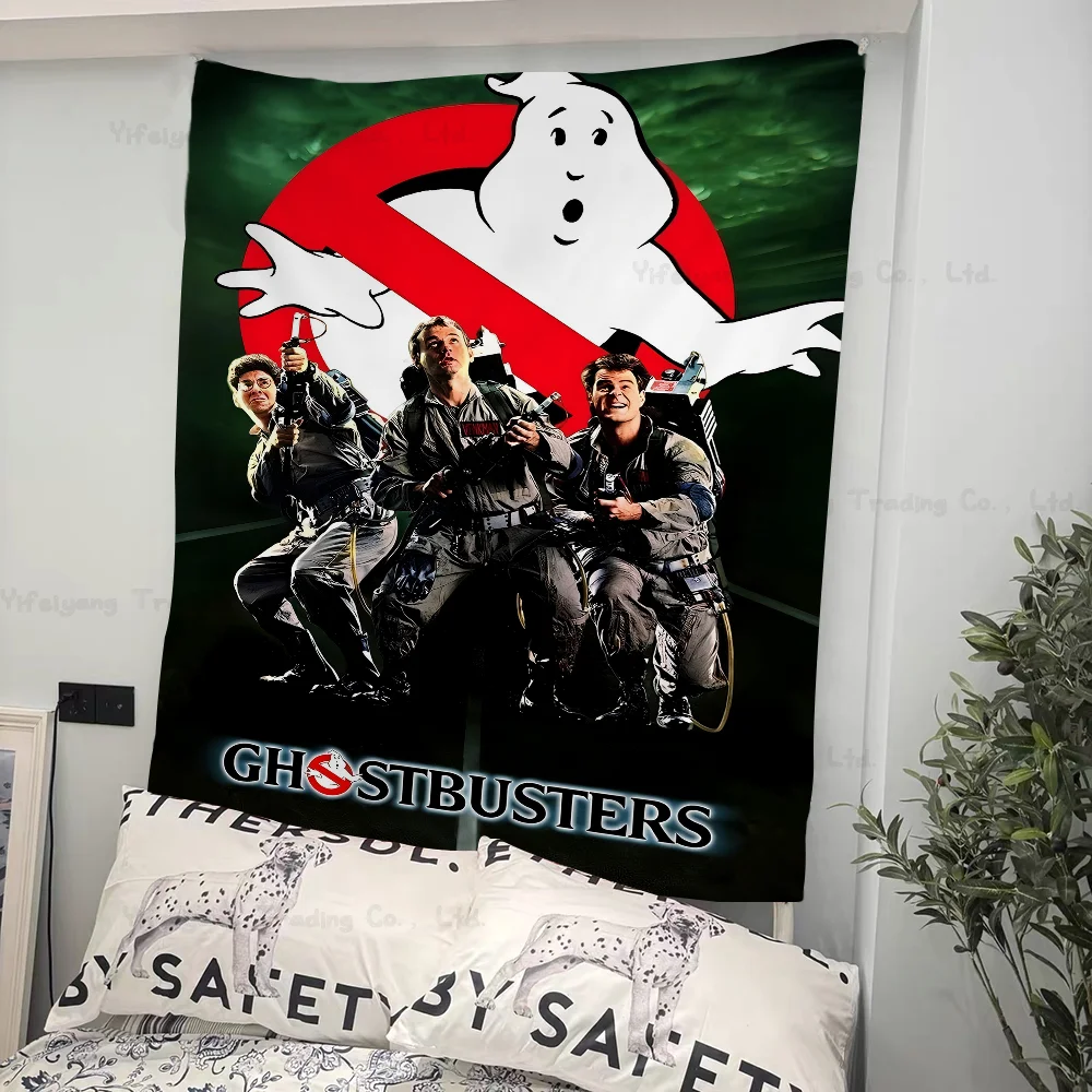 Ghostbusters Hippie Wall Hanging Tapestries Art Science Fiction Room Home Decor Kawaii Room Decor