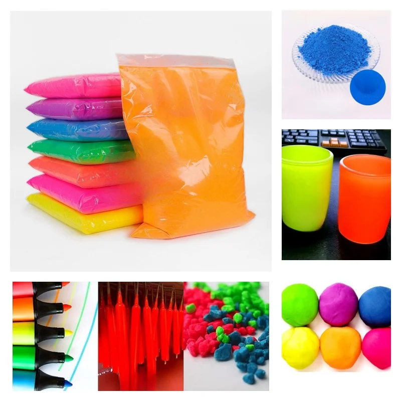 

1000 г светящегося порошка для рукоделия, DIY-краски, трафаретной печати, литья под давлением, цветных покрытий, вспомогательный сырьевой светящийся порошок