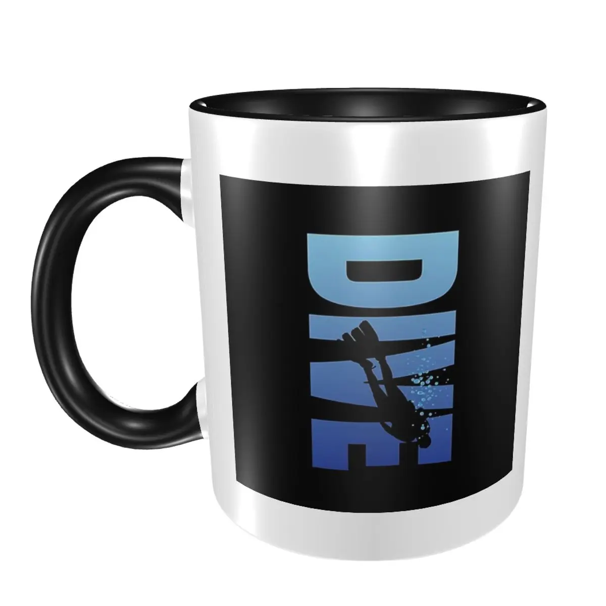 Dive Scuba Diver Mug Funny Ceramic Coffee Cups Tea Mugs Milk Cup Drinkware Gifts for Woman Man