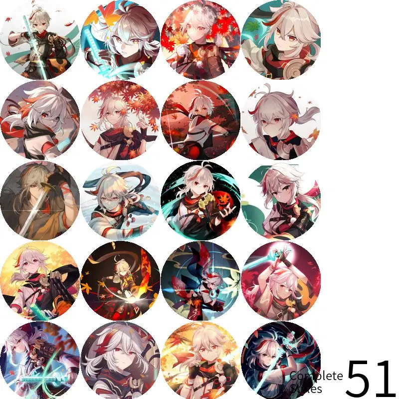 Kaedehara Genshin Impact Badge Brooch anchor Peripherals Pin Metal Accessories Commemorative Trinket Anime Backpack Decoration