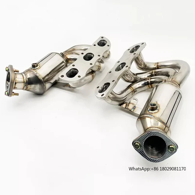 High performance Exhaust manifold For Porsche Cayman 987.2 2.7/2.9/3.4L 2008-2012 Downpipe