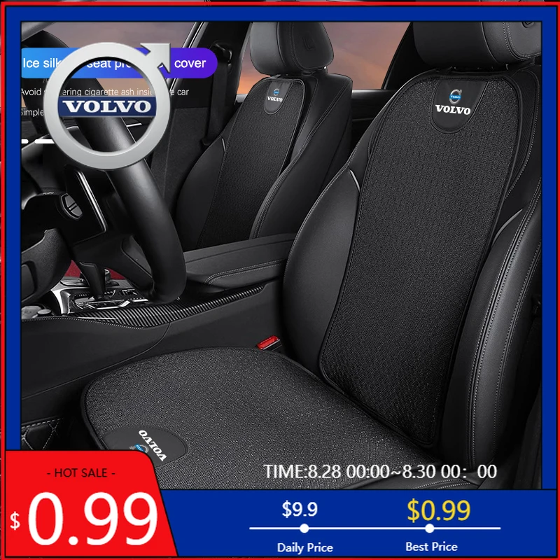 

2026 Hot For Volvo Steering Covers Car Seat Cover Four Season Breathable Seat Protection Cushion For Volvo Xc60 Xc90 V40 V60 S60
