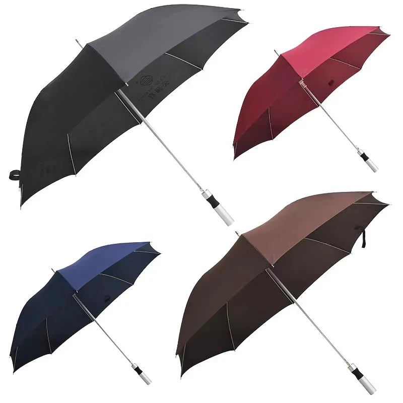 

Oversized automatic double-layer golf umbrella Extra large long handle umbrella wholesale men's business long handle umbrella