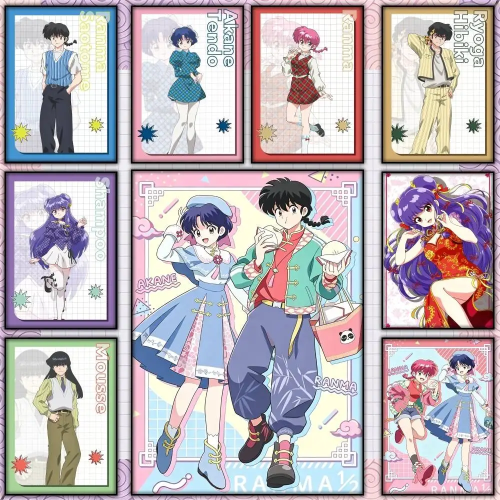 Official Art R-Ranma 2024 Remake S3 Poster Self-adhesive Art Waterproof Paper Sticker Coffee House