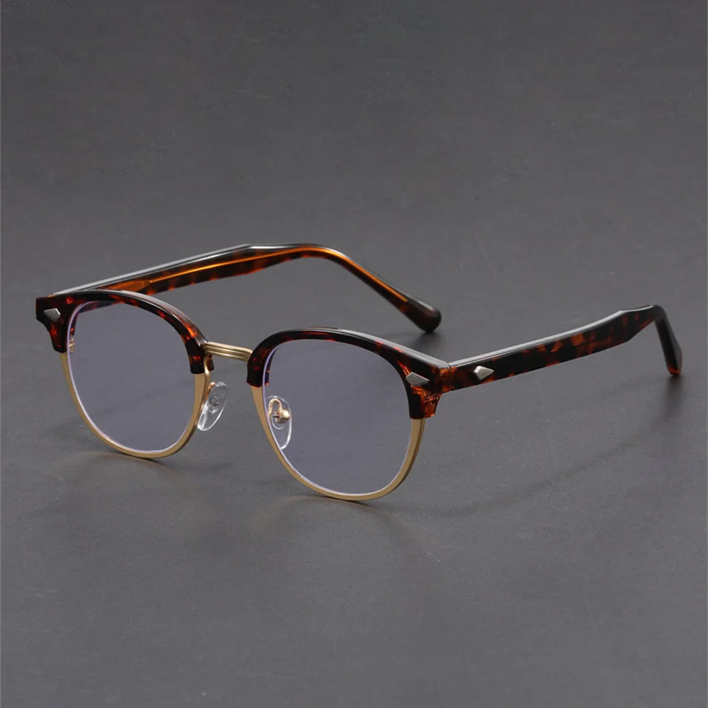 VIVIBEE Retro Halbrandlose Blaulicht-blockierende Brille Herren Computer Anti-Bildschirm-Filter Brillen Gaming Damen Quadratische Brillen – Detail 1