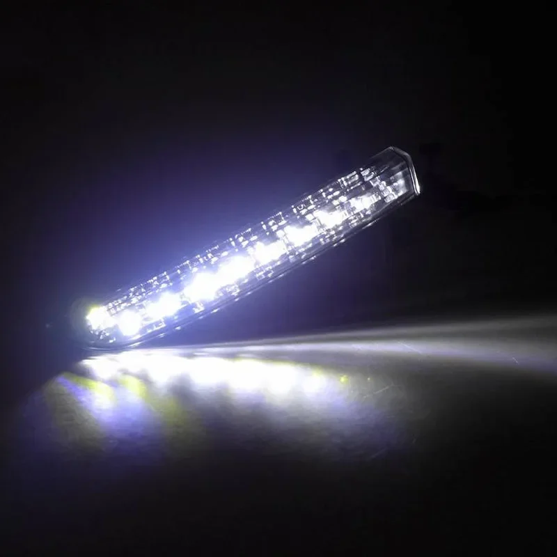 Car LED DRL Daylights For Volkswagen VW CC 2009 - 2013 Yellow Turn Signal Daytime Running Headlamps Auto Driving Lamp Foglamps