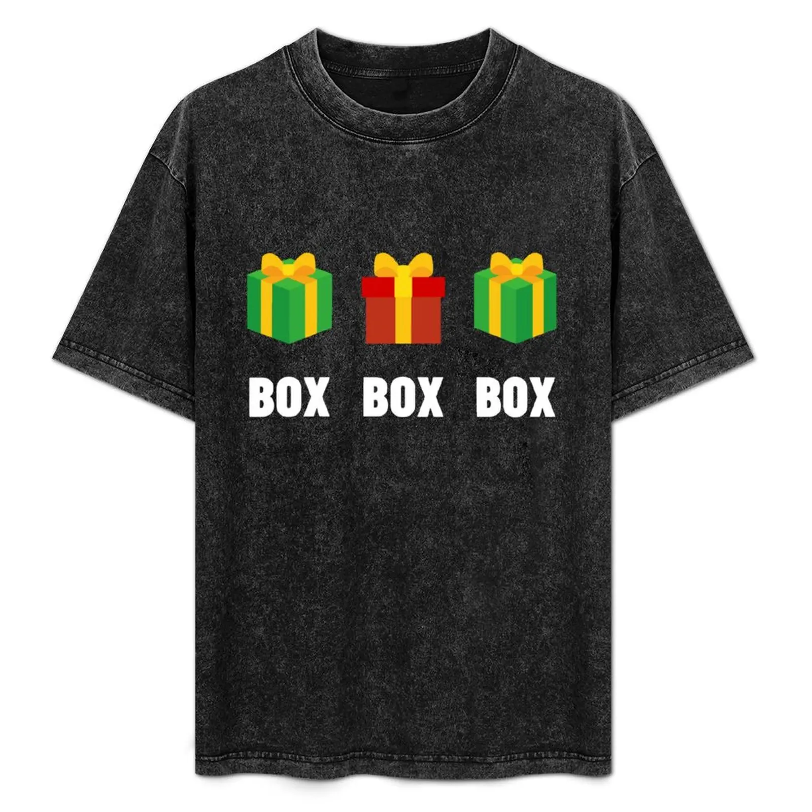 ボックスボックスボックス-f1-クリスマス-tシャツ-ベーシック-ソリッドカラー-カジュアル-tシャツ