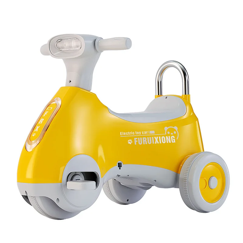 DokiToy elektrische kindermotorfiets 1-6 jaar oude mannelijke en vrouwelijke baby driewieler pedaal batterij auto met lichte muziek speelgoedauto