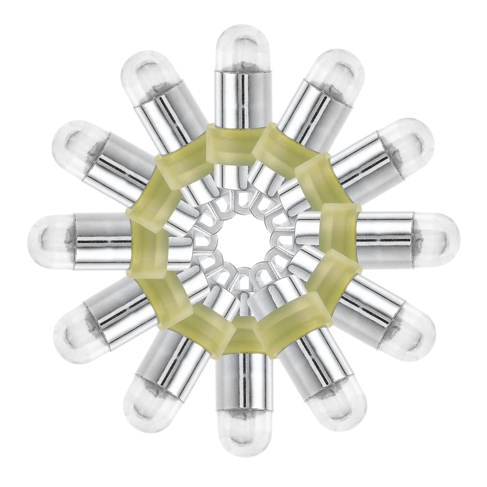 

24 Pcs Waterproof Light Ballons Lights Flashing Silver
