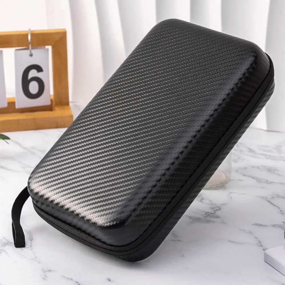 Simple EVA Earphone Bag Wear-resistant Durable Data Cable Organizer Portable Shockproof Charger Case