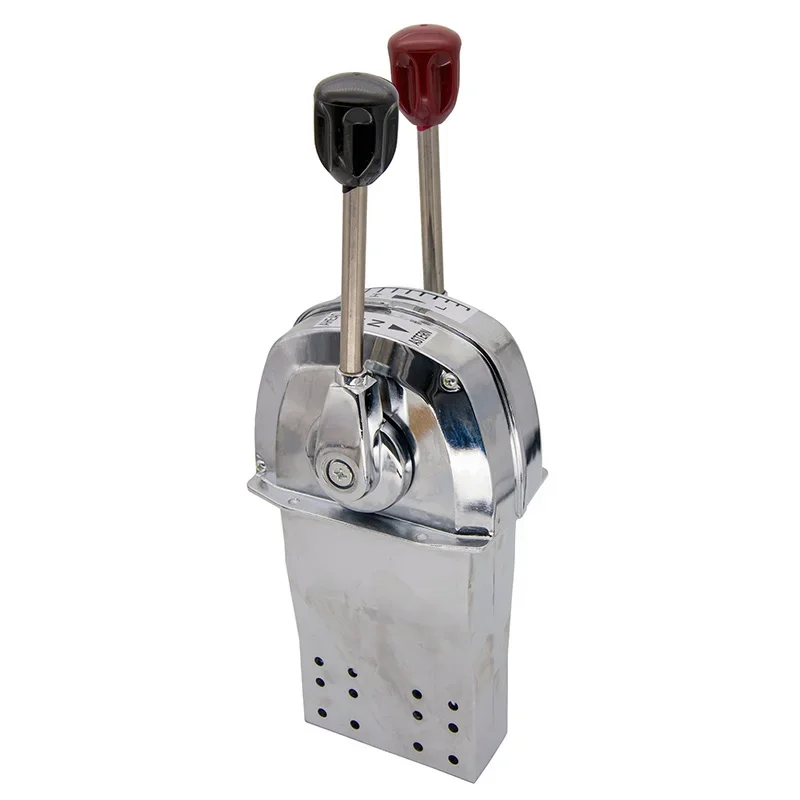 Alavanca dupla para barco de montagem superior, controle de motor, alavanca de controle de barco marinho