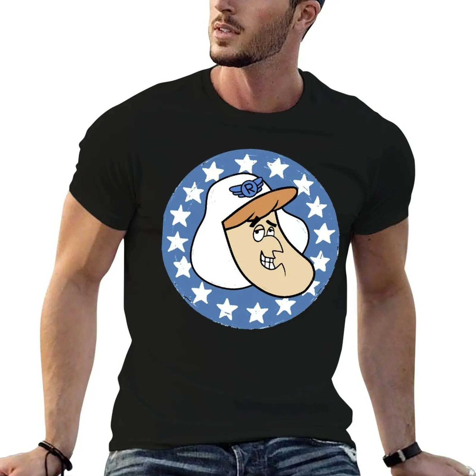 ROGER RAMJET T-Shirt t shirt man plain essential t shirt t shirts for man slim fit T-shirt