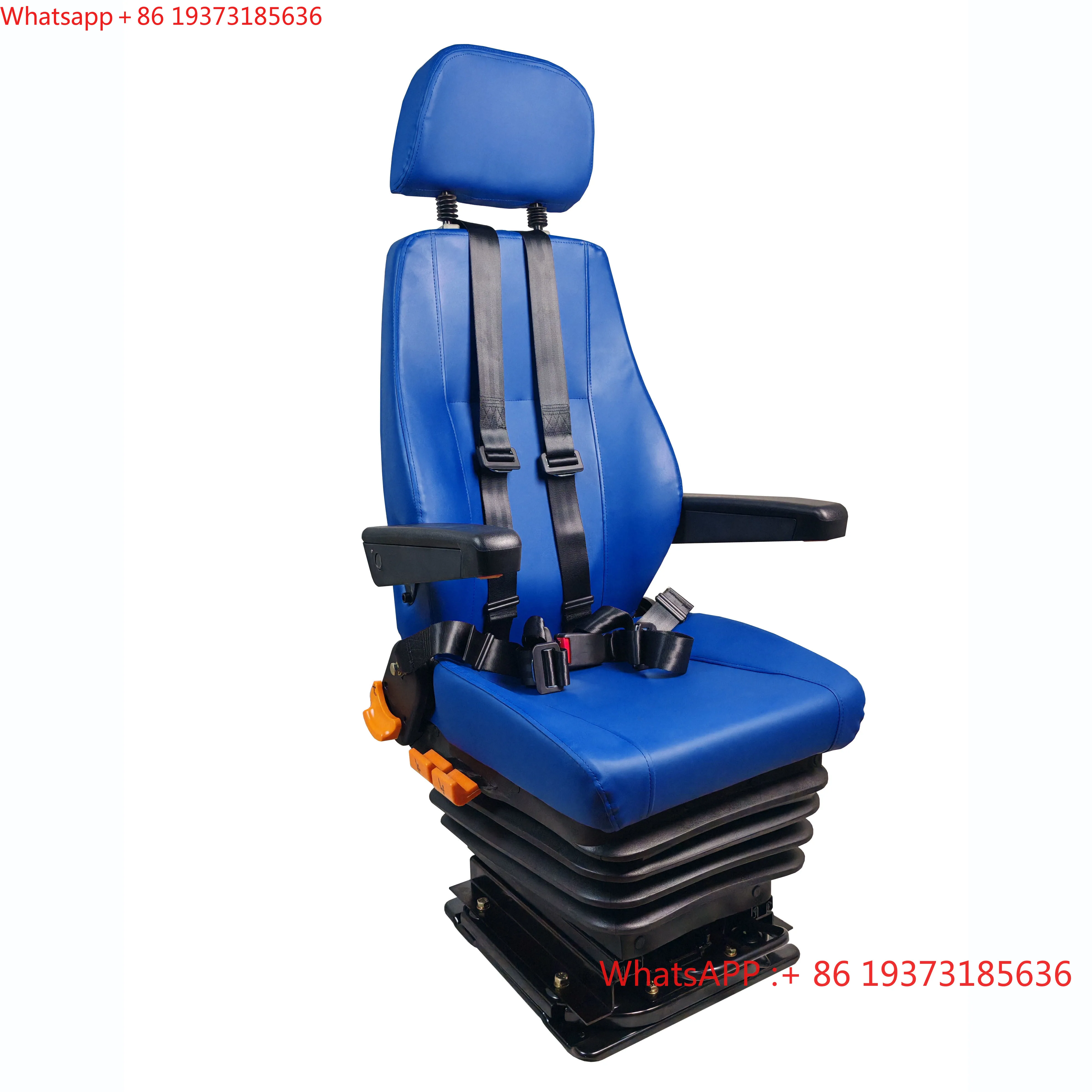 For 360° Rotation Construction Machinery Operating Adjustable Seat Crane Cab Operator Driver Seat