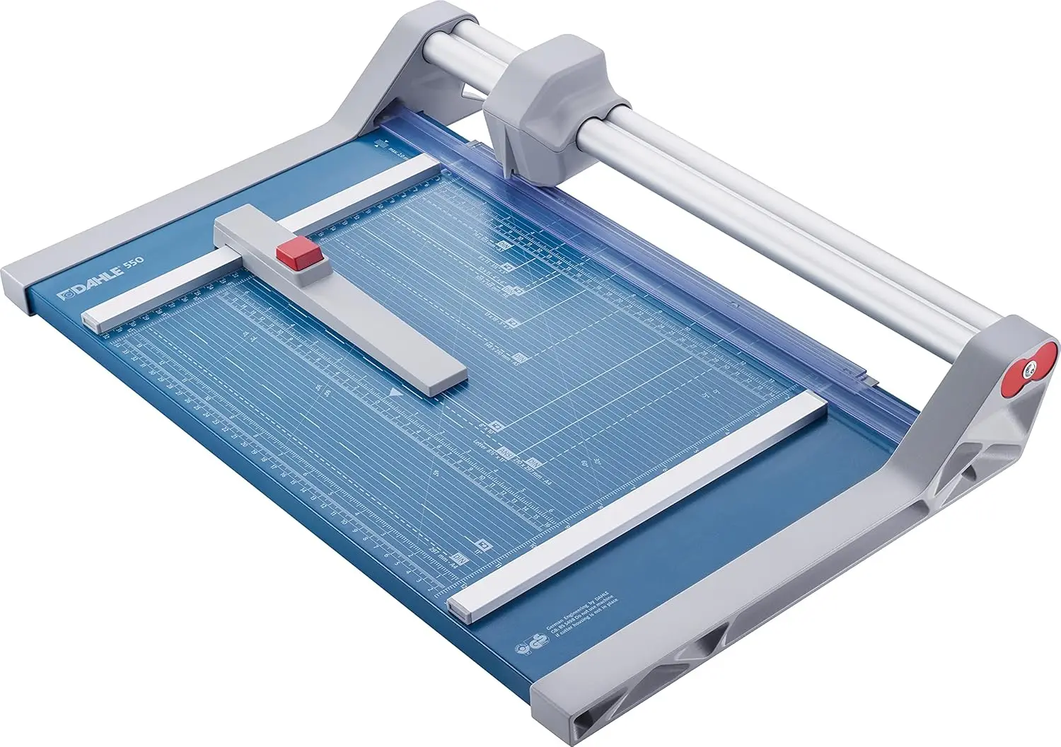 550 Professioneller Rotationstrimmer, 35,6 cm Schnittlänge, 20 Blatt Kapazität, selbstschärfend, Doppelführungsstange, automatische Klemme, Keim