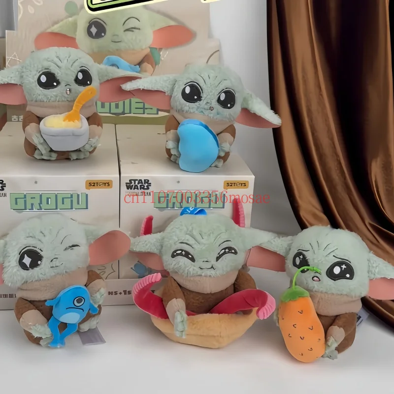 Hot 52toys Authentic Grogu Foodies Series Collectible Plush Blind Box Star Wars Bag Pendant Kawaii Kids Birthday Gift Customized view 3