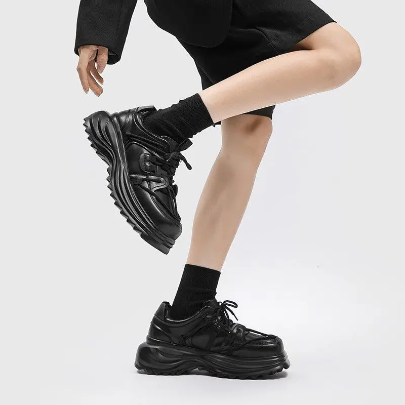 2023 New Thick Sole Increase Wear Resistant Non-slip Casual Shoes for Men