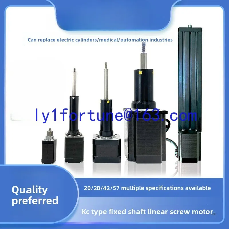 20/28/42 Screw Stepping Motor Linear Motor Through Telescopic Fixed Shaft Cylinder Support Customization