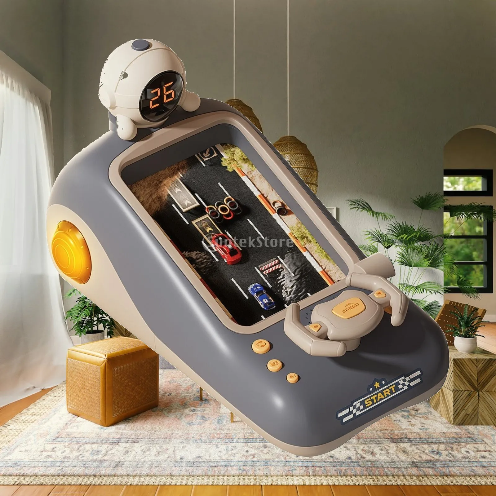Obstacle Avoidance Driving Game with Digital Display for Kids Learning Toy Enhancing Concentration and Reflexes