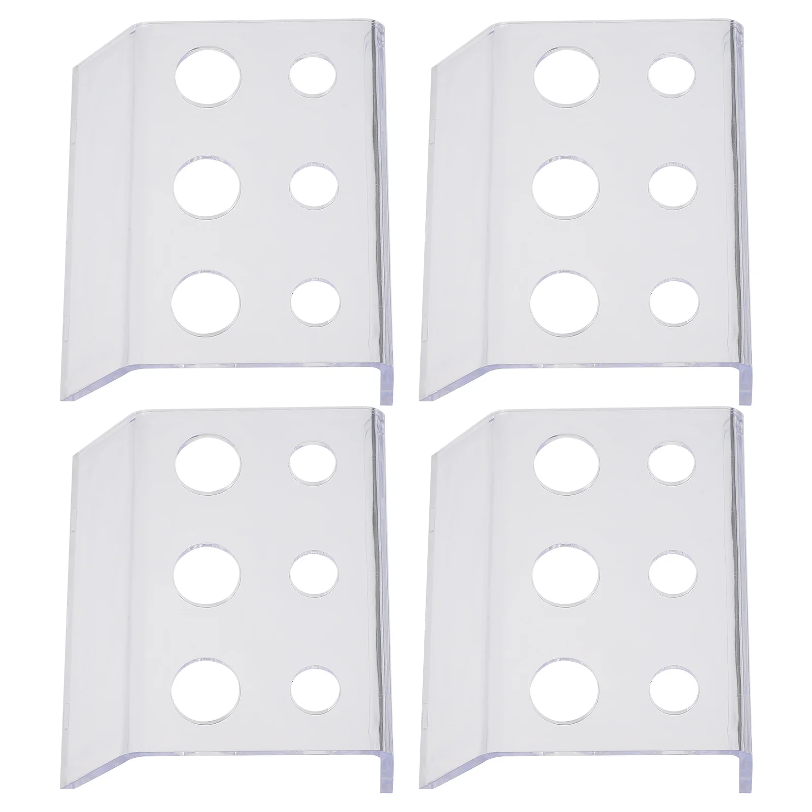 4 قطعة رف ألوان الوشم حامل أكواب الصباغ الأكريليك حامل وضع عمودي دعم لحماية الماكينة مقاومة للصدأ #1