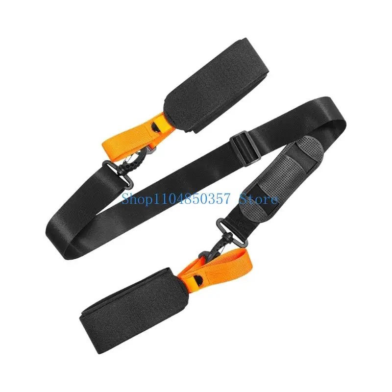

652F Light Weight Ski Equipment Carriers Strap Effortless Transport For Skis Sleds Reinforced Materials Secure Outdoor Strap