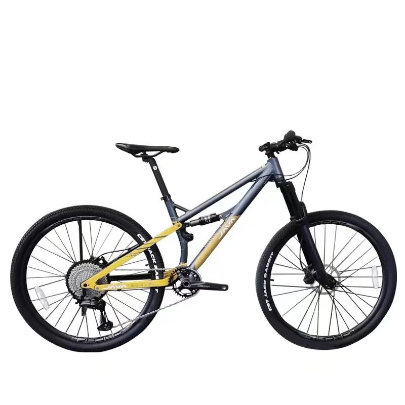

JAVA-FURIA 27.5 Inch Mountain Bike Aluminum Alloy Full Suspension 27 Speed Dirt Bike Bicycle