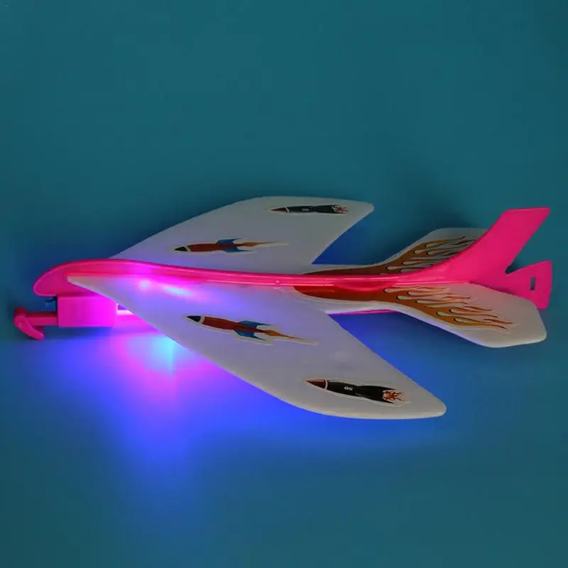 

Kids Toy 2018 New Fashion DIY Flash Toy Ejection Cyclotron Light Plane Slingshot Aircraft For Kids Gift Toys