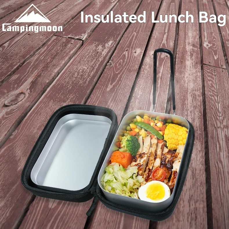 CAMPINGMOON S-2013-B Portable Lunch Bag, Outdoor Picnic and Camping Lunch Box Bag